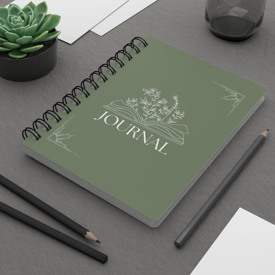 Spiral Bound Journal, Daily personal everyday mediation affirmation tracking nightly dream journal and classroom notebook