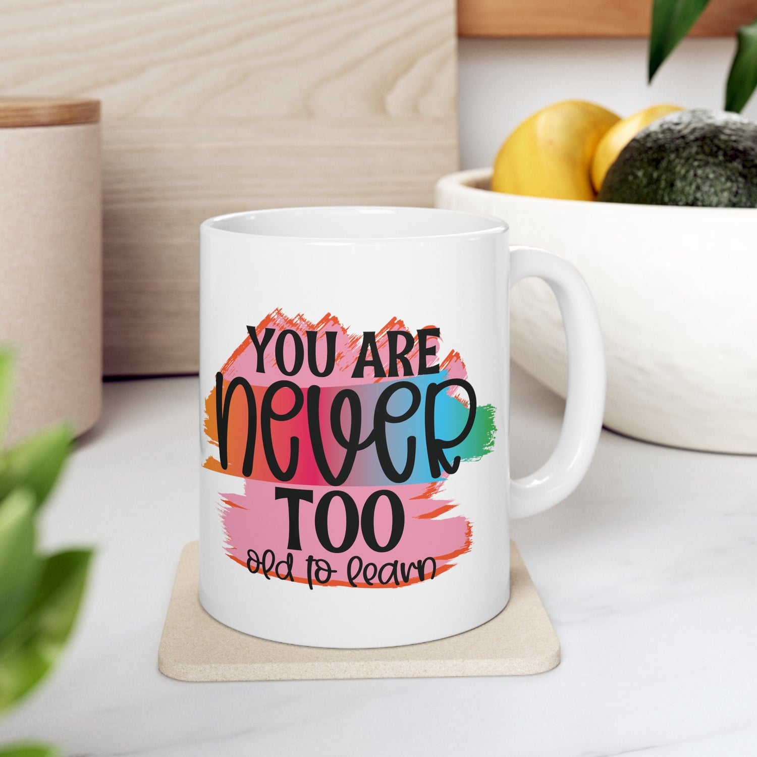 Ceramic Mug 11oz, Postive Sublimation Mug, Great Student Gift, Encouraging Coffee Mug, Love & Friendship Mug, Healthy Mind items