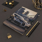 Hardcover Journal Matte, Black Bugatti designed Notebook, story teller note taking journal, college student notebook, Classy unique workbook