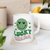 Ceramic Mug 11oz, Lucky charm mug, St. Pattys Day coffee cup, Cute Green Holiday Mug, Special Someone gift, Adorable Novelty tea cup