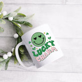 Ceramic Mug 11oz, Lucky charm mug, St. Pattys Day coffee cup, Cute Green Holiday Mug, Special Someone gift, Adorable Novelty tea cup