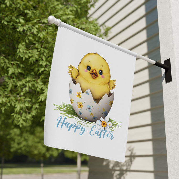 Garden & House Banner, Happy Easter Flag, Outdoor Home Decor, Festive Garden Ornament, Springtime decorations, Easter Banner