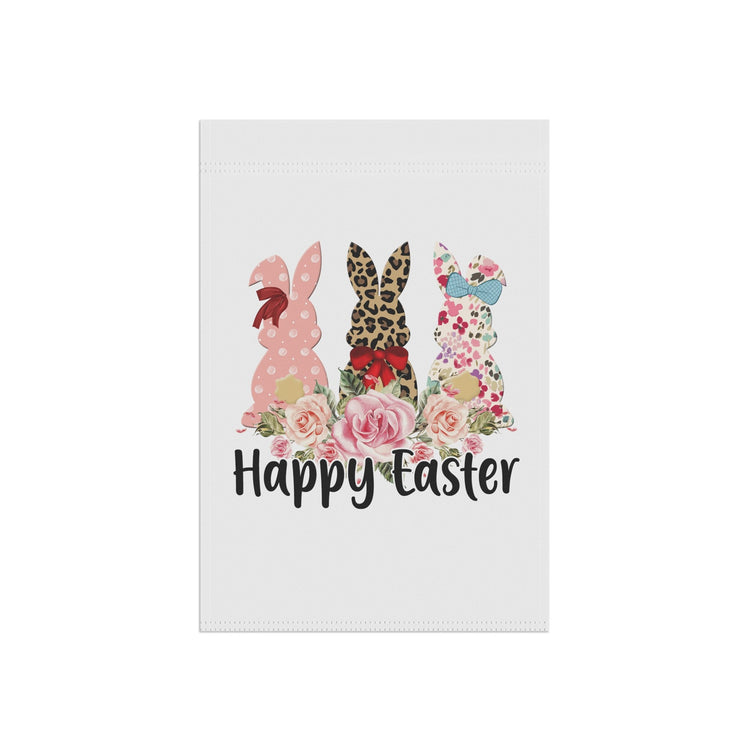 Garden & House Banner, Leopard Print Easter Bunny, Happy Easter Garden Banner, Outside Home Decor, Festive outdoor spring Flag