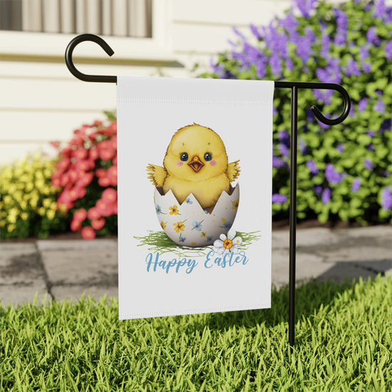 Garden & House Banner, Happy Easter Flag, Outdoor Home Decor, Festive Garden Ornament, Springtime decorations, Easter Banner