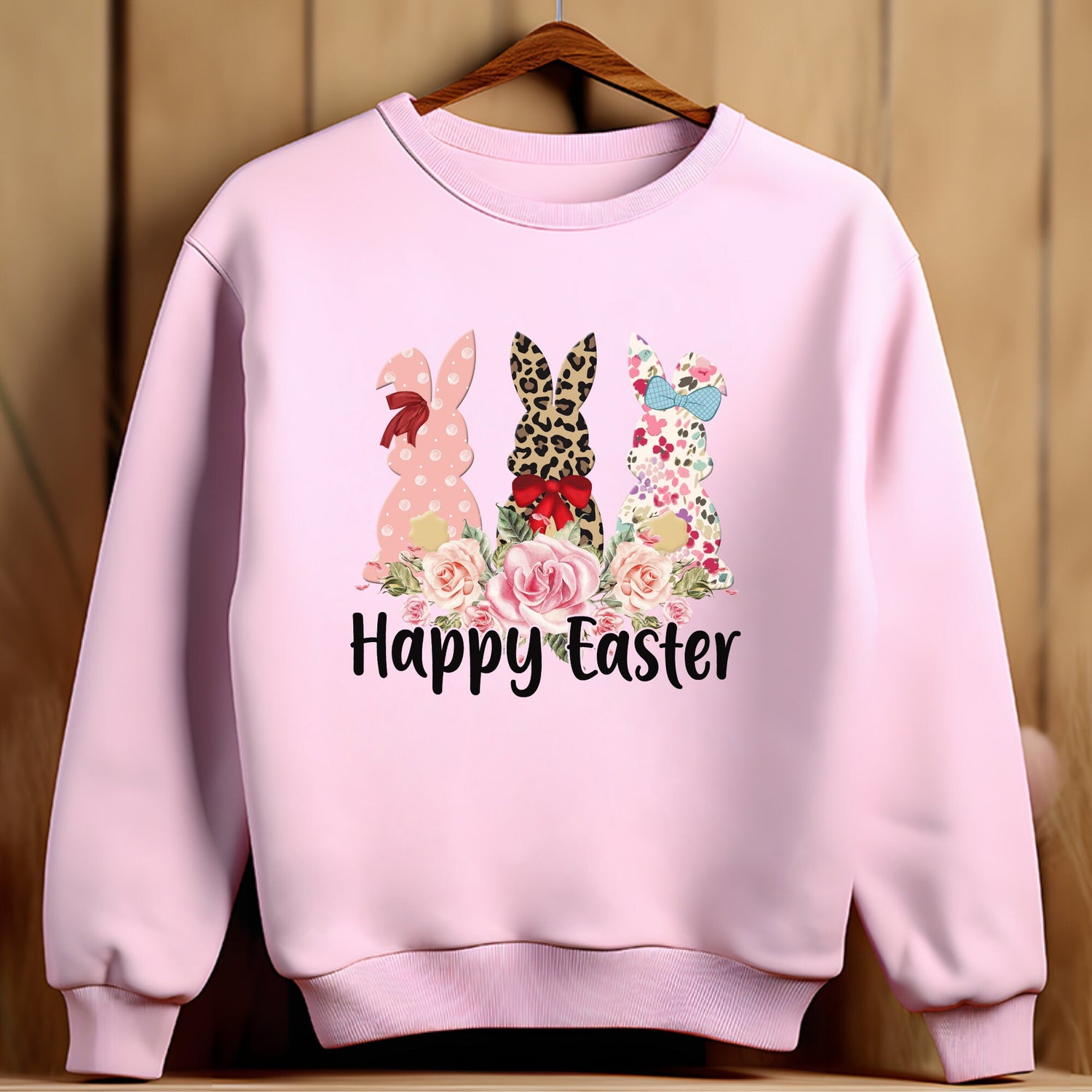 Unisex Heavy Blend™ Crewneck Sweatshirt, Happy easter Sweatshirt, cozy stylish sweater, Holiday Bunny fun, Casual Festive Wear
