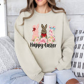Unisex Heavy Blend™ Crewneck Sweatshirt, Happy easter Sweatshirt, cozy stylish sweater, Holiday Bunny fun, Casual Festive Wear