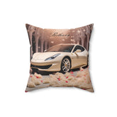 Spun Polyester Square Pillow, Personalized Ferrari Pillow, Stylish couch pillow, designer bed pillow, pretty bedroom decor