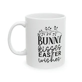 Ceramic Mug, 11oz, Easter Bunny Minimilist coffee mug, Springtime Festive Mug, simple sweet tea cup, great home decor