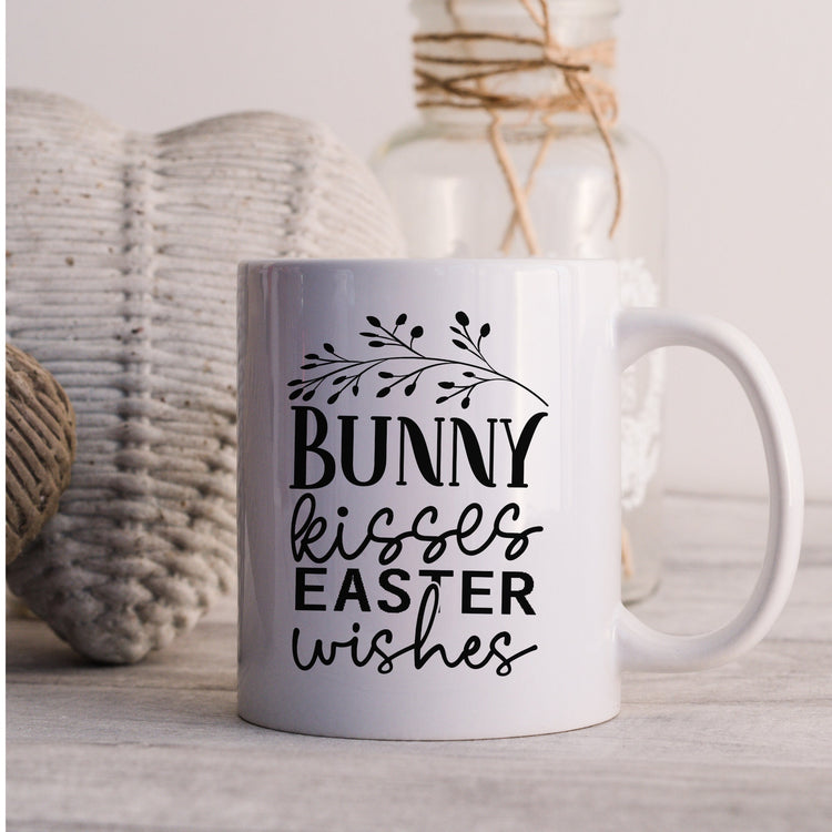 Ceramic Mug, 11oz, Easter Bunny Minimilist coffee mug, Springtime Festive Mug, simple sweet tea cup, great home decor