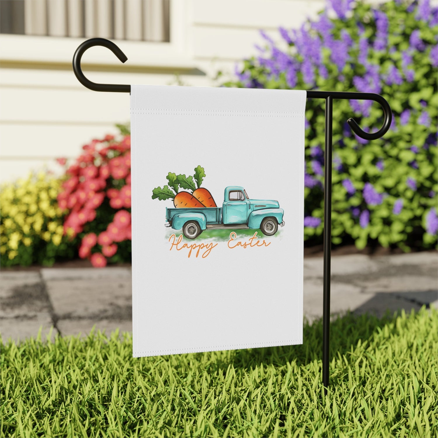 Garden & House Banner, Easter Garden Banner, Holiday Lawn Display, Festive Outdoor Ornament, Happy Easter decoration