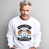 Easter Spring Funny Unisex Sweatshirt, Sarcastic Silly Bunny Casual Light Cozy Everyday Wear Holiday Sweater