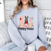 Unisex Heavy Blend™ Crewneck Sweatshirt, Happy easter Sweatshirt, cozy stylish sweater, Holiday Bunny fun, Casual Festive Wear