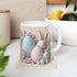 Ceramic Mug, 11oz, Pastel Easter Mug, 3D Bunny eggs coffee mug, adorable springtime designs, artistic easter gift