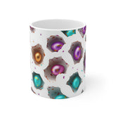 Mug 11oz, Easter Egg Coffee Mug, Colorful 3D Mug, Festive Coffee and Tea Cup, Smooth and Glossy Bunny Day Mug, Sunday Holiday Mug