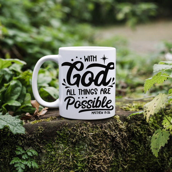Ceramic Mug, 11oz, Christian faith everyday positive Bible verse coffee tea mug great  Teacher student pastor gift