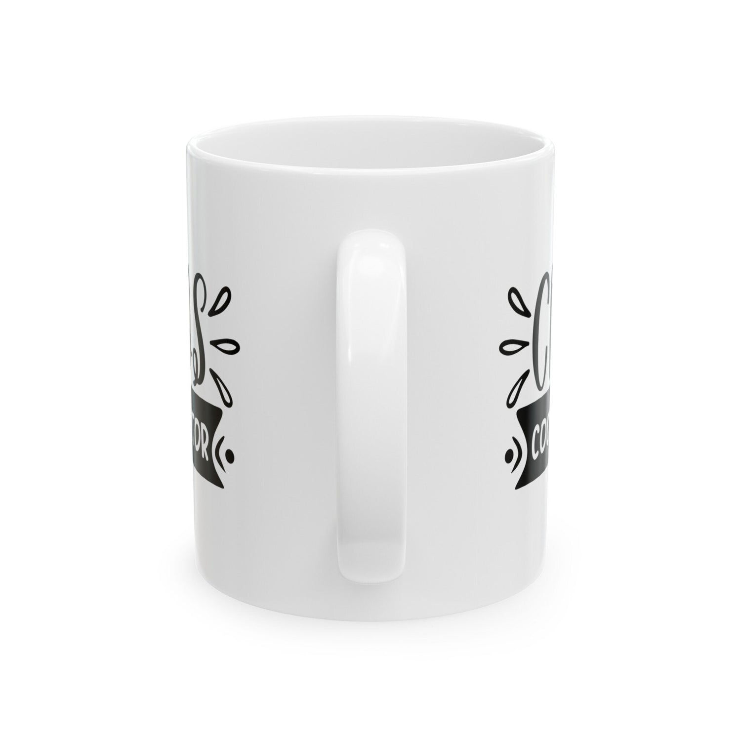 Ceramic Mug, (11oz, 15oz), Funny chaos humorous saying everyday office Coffee tea silly gift drinking cup