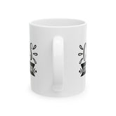 Ceramic Mug, (11oz, 15oz), Funny chaos humorous saying everyday office Coffee tea silly gift drinking cup