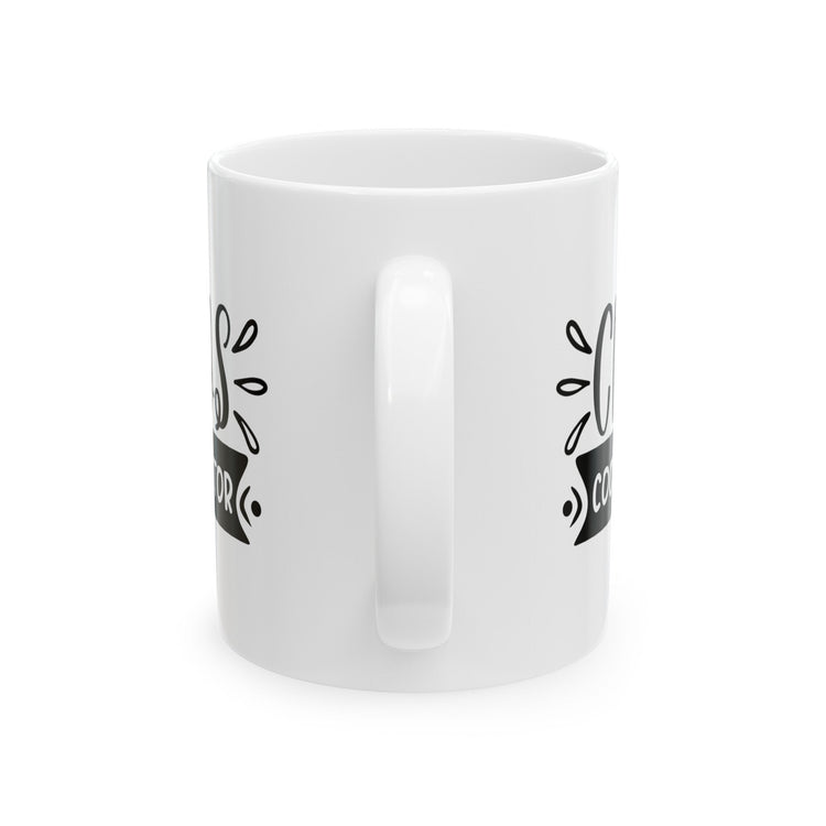 Ceramic Mug, (11oz, 15oz), Funny chaos humorous saying everyday office Coffee tea silly gift drinking cup