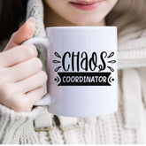 Ceramic Mug, (11oz, 15oz), Funny chaos humorous saying everyday office Coffee tea silly gift drinking cup