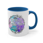 Accent Coffee Mug, 11oz, Moms make life beautiful perfect saying on a cup for special Mamma gift on any day great for birthday Mothers day