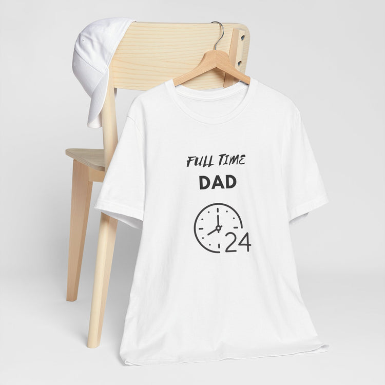 Full time Dad Jersey Short Sleeve Fathers Day Christmas holiday gift hard working thoughtful great papa shirt