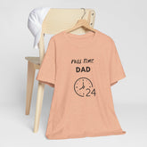 Full time Dad Jersey Short Sleeve Fathers Day Christmas holiday gift hard working thoughtful great papa shirt