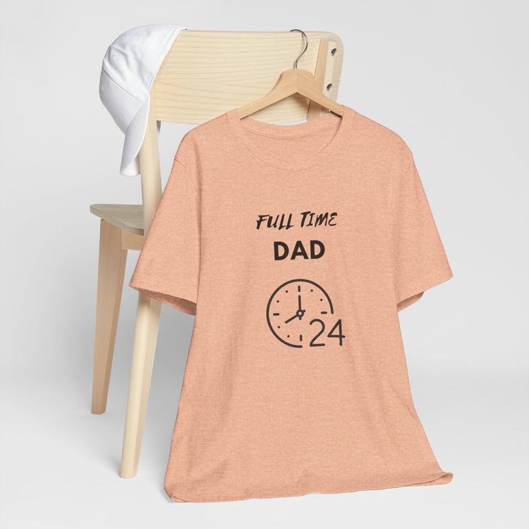 Full time Dad Jersey Short Sleeve Fathers Day Christmas holiday gift hard working thoughtful great papa shirt