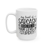 Ceramic Mug, (11oz, 15oz), Humorous silly coffee tea hot chocolate everyday mug, office employee funny gift item, silly Novelty gift