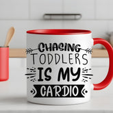 Colorful Mugs, 11oz Funny multicolor baby Mamma sarcastic coffee tea hot beverage kitchen decor silly cup for Mom