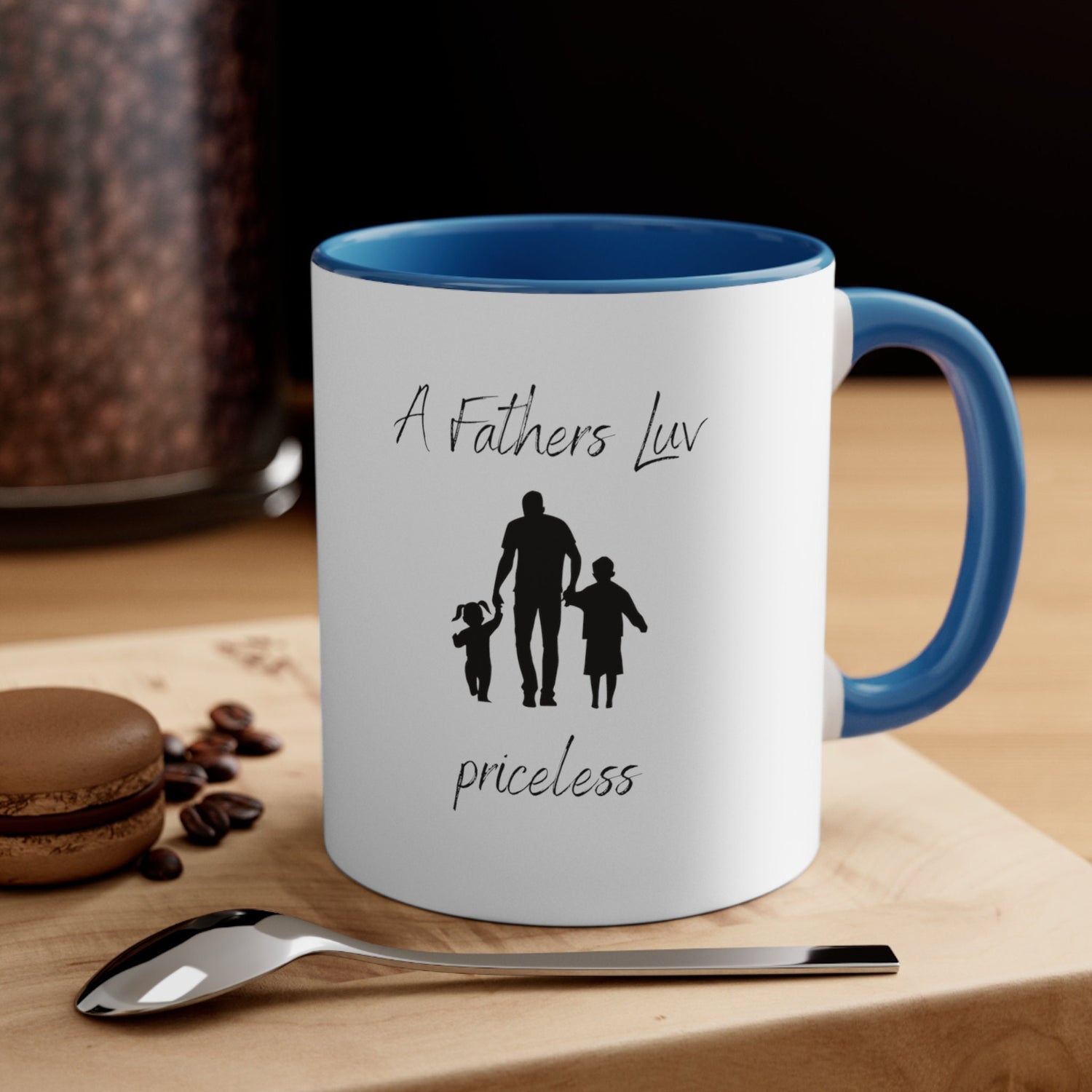 Fathers Day Mug, Priceless father multicolor everyday special dad day sentimental message coffee tea hot chocolate beverage mug