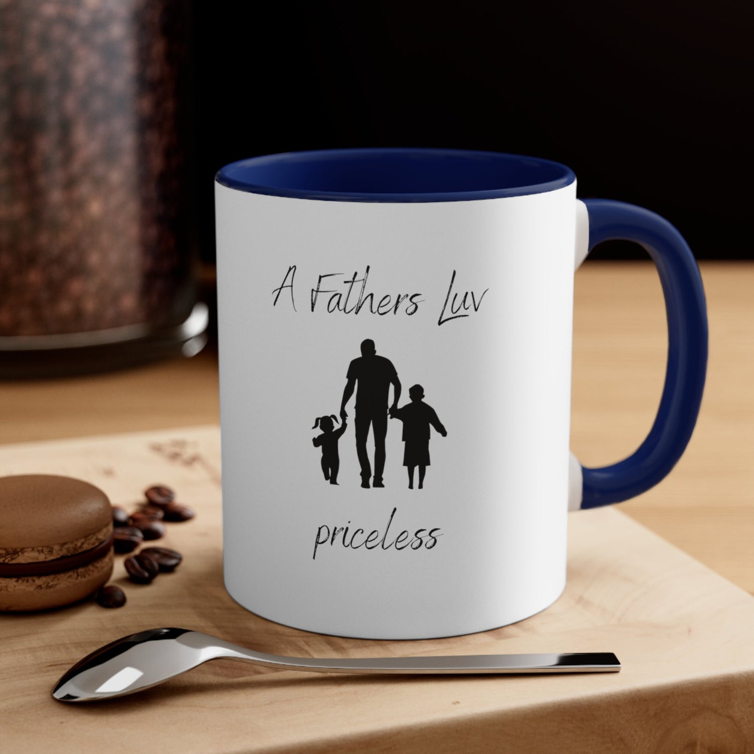 Fathers Day Mug, Priceless father multicolor everyday special dad day sentimental message coffee tea hot chocolate beverage mug