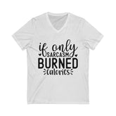 Unisex Jersey Short Sleeve V-Neck Tee, Sarcasm Tshirt for all genders, Humorous and Silly Tshirt, Everyday casual light wear, Funny gift