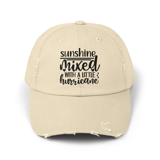 Unisex Distressed Cap, Full of Sarcasm fun baseball head cap, Humorous Casual everyday clothing wear, Travel hat