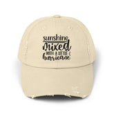 Unisex Distressed Cap, Full of Sarcasm fun baseball head cap, Humorous Casual everyday clothing wear, Travel hat