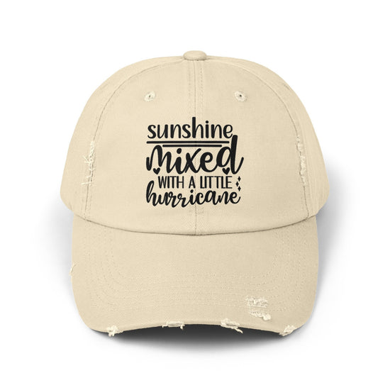 Unisex Distressed Cap, Full of Sarcasm fun baseball head cap, Humorous Casual everyday clothing wear, Travel hat