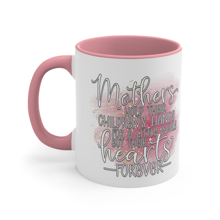 Accent Coffee Mug, 11oz, Heartfelt Mother loving messge two tone coffee tea handle pretty mom beverage drinking cup mug