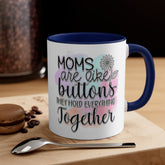 Accent Coffee Mug, 11oz, Mom beautiful sayings 2 tone daily office home novelty decor beverage cup great for Mothers Day or anytime gift