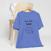 Full time Dad Jersey Short Sleeve Fathers Day Christmas holiday gift hard working thoughtful great papa shirt