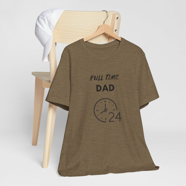 Full time Dad Jersey Short Sleeve Fathers Day Christmas holiday gift hard working thoughtful great papa shirt