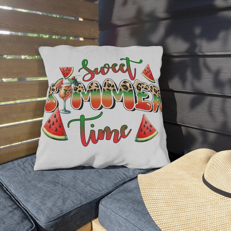 Outdoor Pillows, Two-sided Outside Casual Summer Fun decorated all purpose pillow, Sunny Bright Pool side lounge throw pillow, Custom design