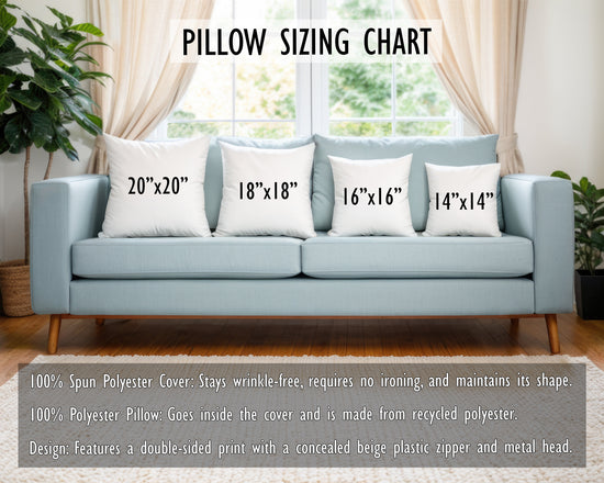 Spun Polyester Square Pillow, Humorous everyday casual couch bed throw pillow, funny accent day pillow