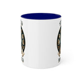 Colorful Mugs, 11oz, Moon Child Tarot Card Coffee Mug, Celestial Spiritual Art, Custom artistic everyday drinking cup, special gift item