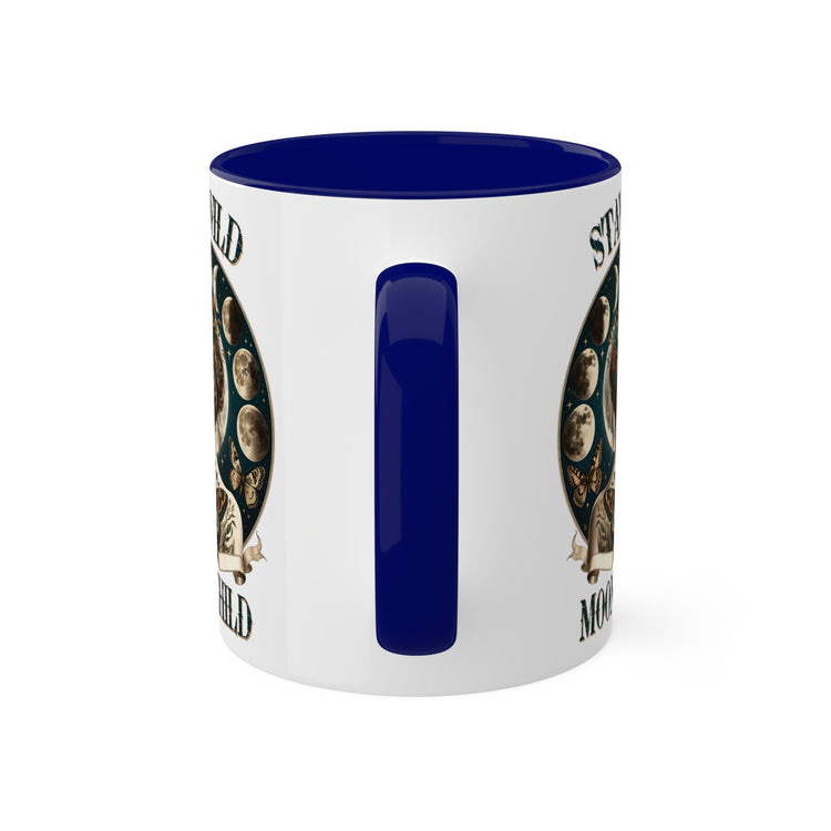 Colorful Mugs, 11oz, Moon Child Tarot Card Coffee Mug, Celestial Spiritual Art, Custom artistic everyday drinking cup, special gift item