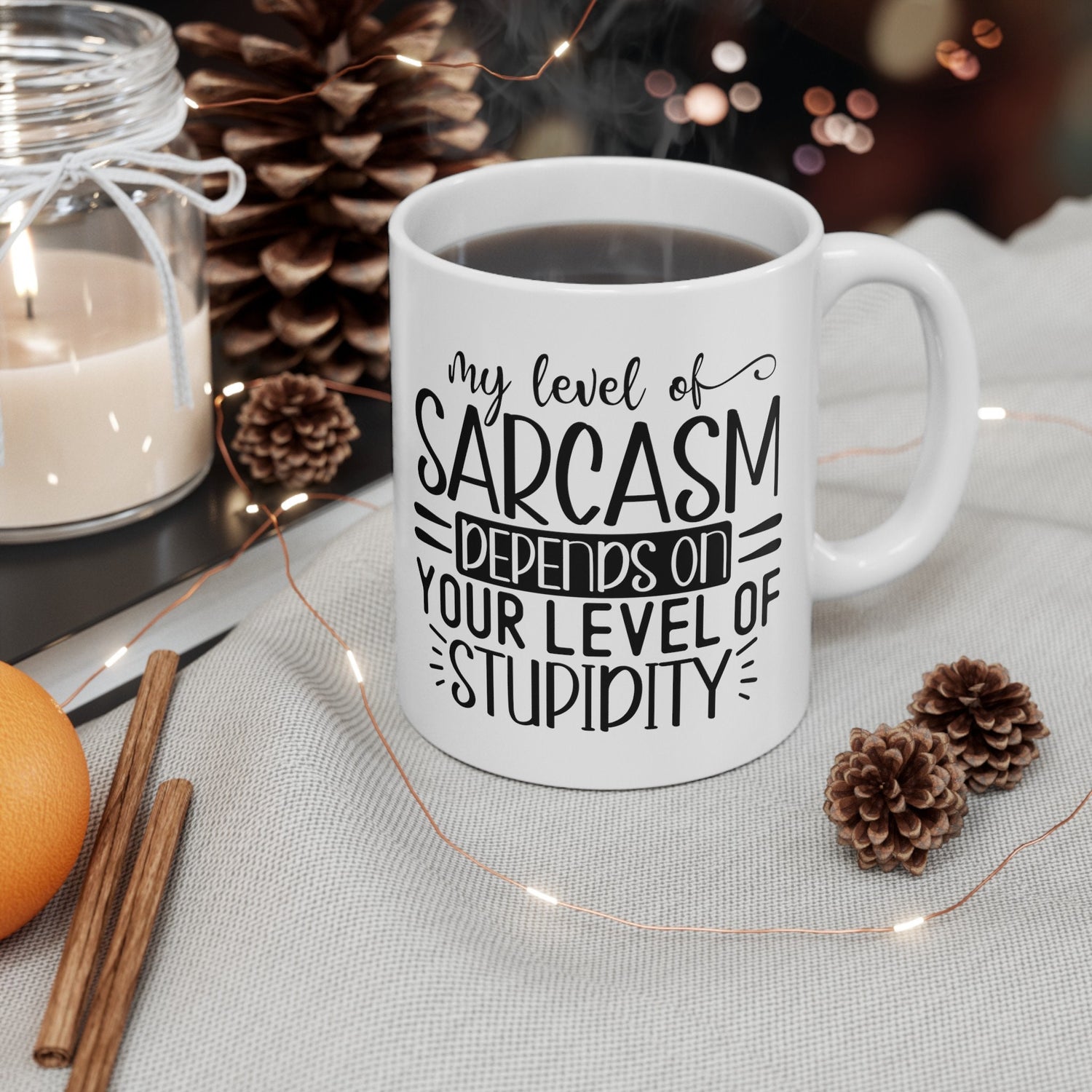 Ceramic Mug, (11oz, 15oz), Humorous silly coffee tea hot chocolate everyday mug, office employee funny gift item, silly Novelty gift