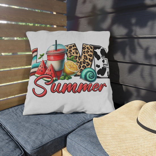 Outdoor Pillows, Summer outside patio furniture throw pillow, Poolside lounge pillow, Stylish Custom poolside lounge pillow