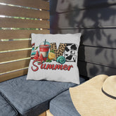 Outdoor Pillows, Summer outside patio furniture throw pillow, Poolside lounge pillow, Stylish Custom poolside lounge pillow
