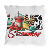 Outdoor Pillows, Summer outside patio furniture throw pillow, Poolside lounge pillow, Stylish Custom poolside lounge pillow