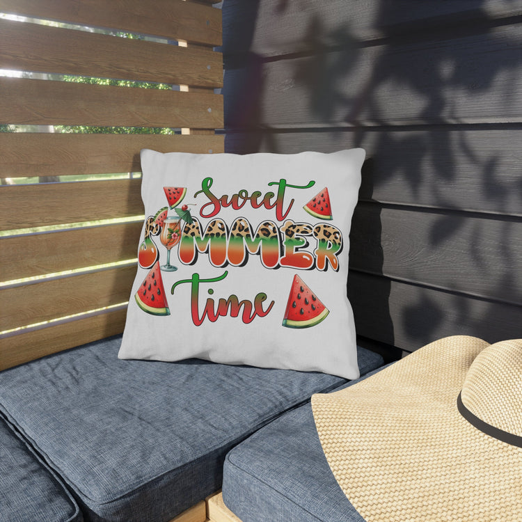 Outdoor Pillows, Two-sided Outside Casual Summer Fun decorated all purpose pillow, Sunny Bright Pool side lounge throw pillow, Custom design