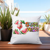 Outdoor Pillows, Two-sided Outside Casual Summer Fun decorated all purpose pillow, Sunny Bright Pool side lounge throw pillow, Custom design