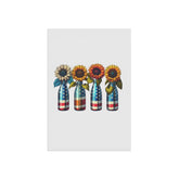 Garden & House Banner, patriotic US National sunflower flag design for outdoor stylish American garden decor